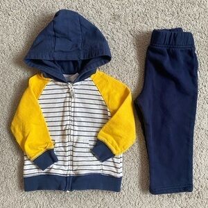 Carter's 2-Piece Sweatsuit Hoodie and Pants Size 18 Months